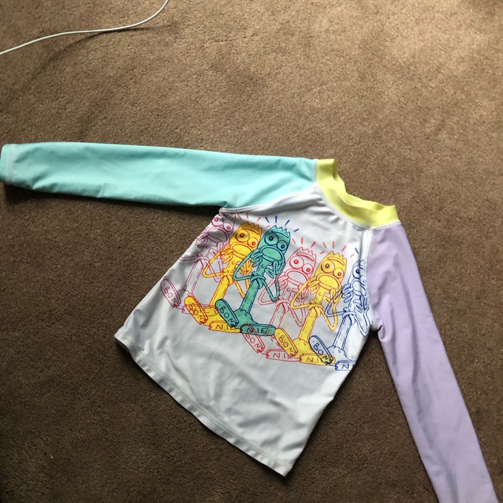 Disney boys Toy Story 4 spooky swim shirt raahgaurd sz 3T